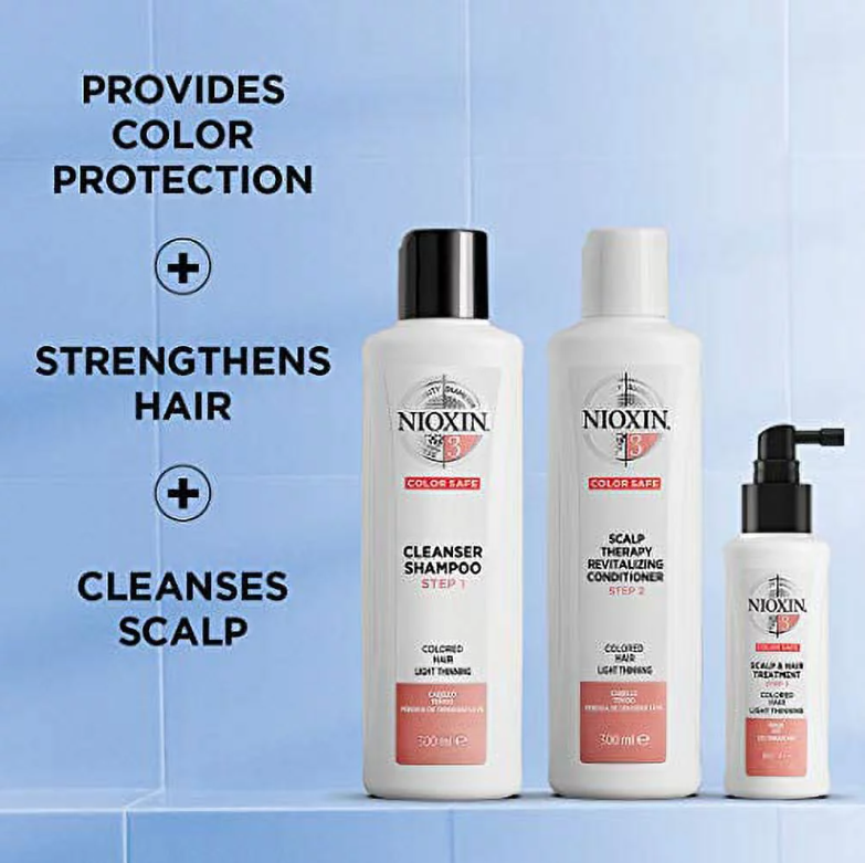 NIOXIN System 3 Kit Cleanser Shampoo & Scalp Therapy Conditioner & Treatment