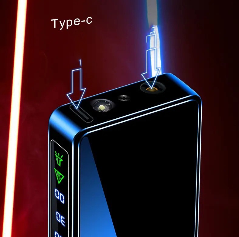 3 IN 1 BUTANE+ARC LIGHTER Plasma Torch Soft Flame Butane Rechargeable Flashlight