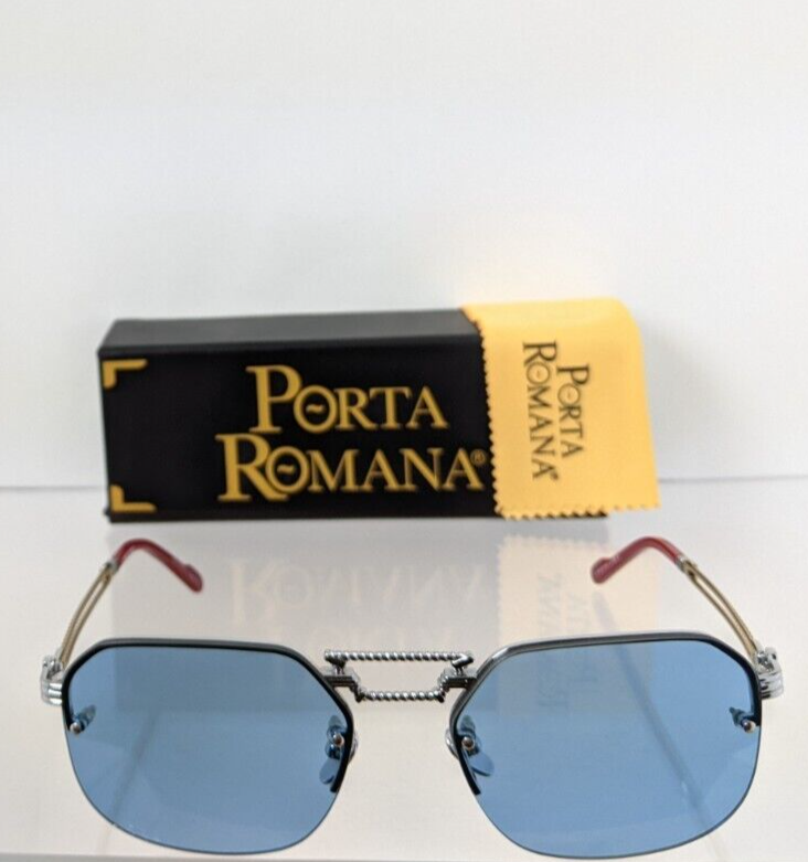 Pre-owned Porta Romana Authentic  Sunglasses Mod 1012 Col 600 B Vintage Frame In Blue