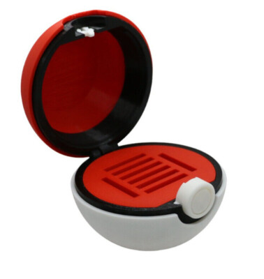 3D PRINTED FUNCTIONAL POKEBALL HOLDS 8 NINTENDO DS GAMES POKEMON COSPLAY