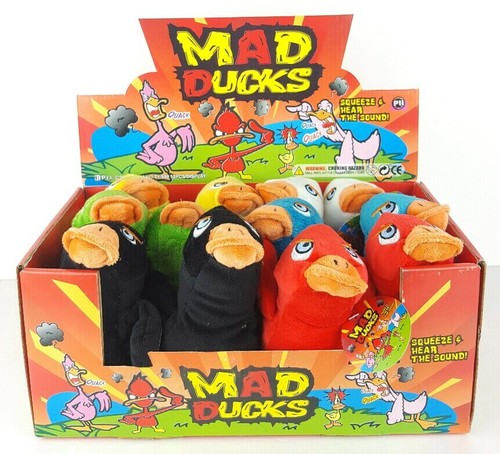 Mad Ducks P.I.I 2011 Plush W/ Quack Sounds Kids Toy Gift 3+ Yellow Duck Only