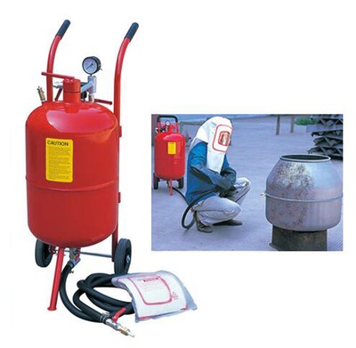 pot sandblasting sand gallon tank air portable sandblast machine blaster blasting abrasive sandblaster pressurized poratable