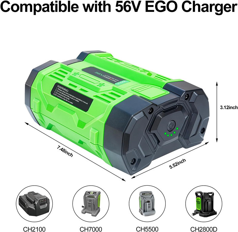 56V 7.5Ah Lithium-ion Battery For EGO 56V 7.5Ah BA1400T BA2240 BA4200T BA5600T