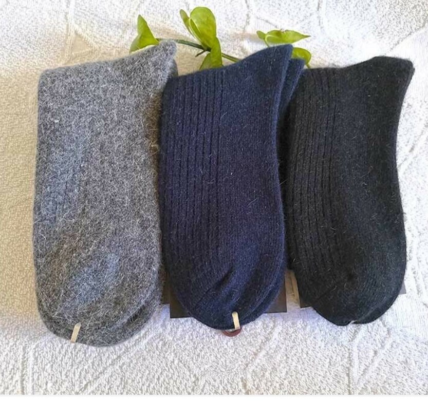 100%Merino Wool Dress Warm Thick Thermal Classic Men Working Crew Socks 3 Pack