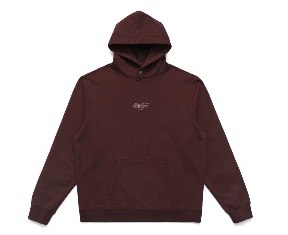 Pre-owned Malbon X Coca-cola Collaboration Enjoy Hoodie, Wine In Red
