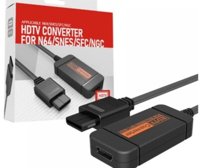 N64 to HDMI-compatible Converter, HD Link Cable for N64, Nintendo 64 to HDMI-com
