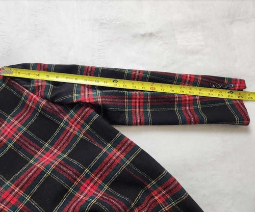Pre-owned J.crew Factory Mens J Crew Factory Wool-blend Thompson Blazer In Stewart Tartan Plaid In Black