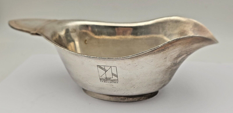 Art Deco Sauciere Christofle Hotellerie La Residence Bord De Mer Metal Argente