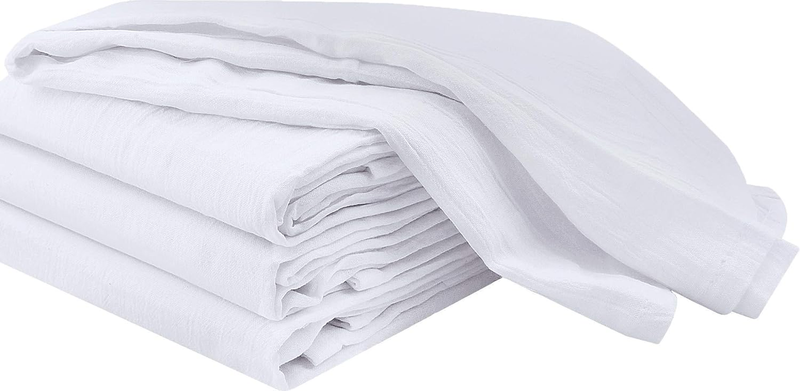 White Flour Sack Towels [12 Pack - 28 x 28 Inch] 100% Cotton Tea Towels for Clea