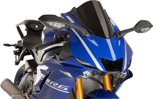【新車外し】YZF-R6 純正スクリーン PUIG Black Z-Racing Windscreen 2017-2020 Yamaha YZF-R6
