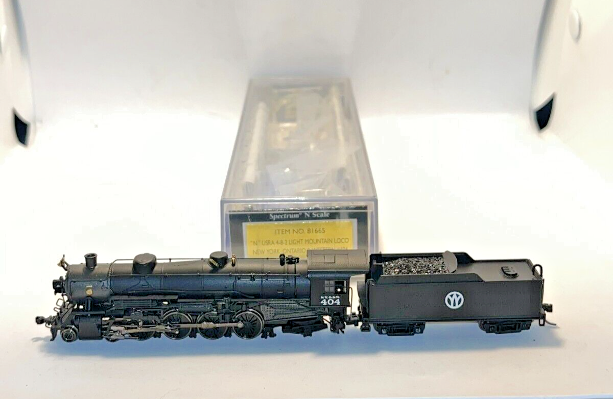N Scale Spectrum 81665 USRA 4-8-2 Light Mountain Loco NY N Scale Spectrum 81665 USRA 4-8-2 Light Mountain Loco NY