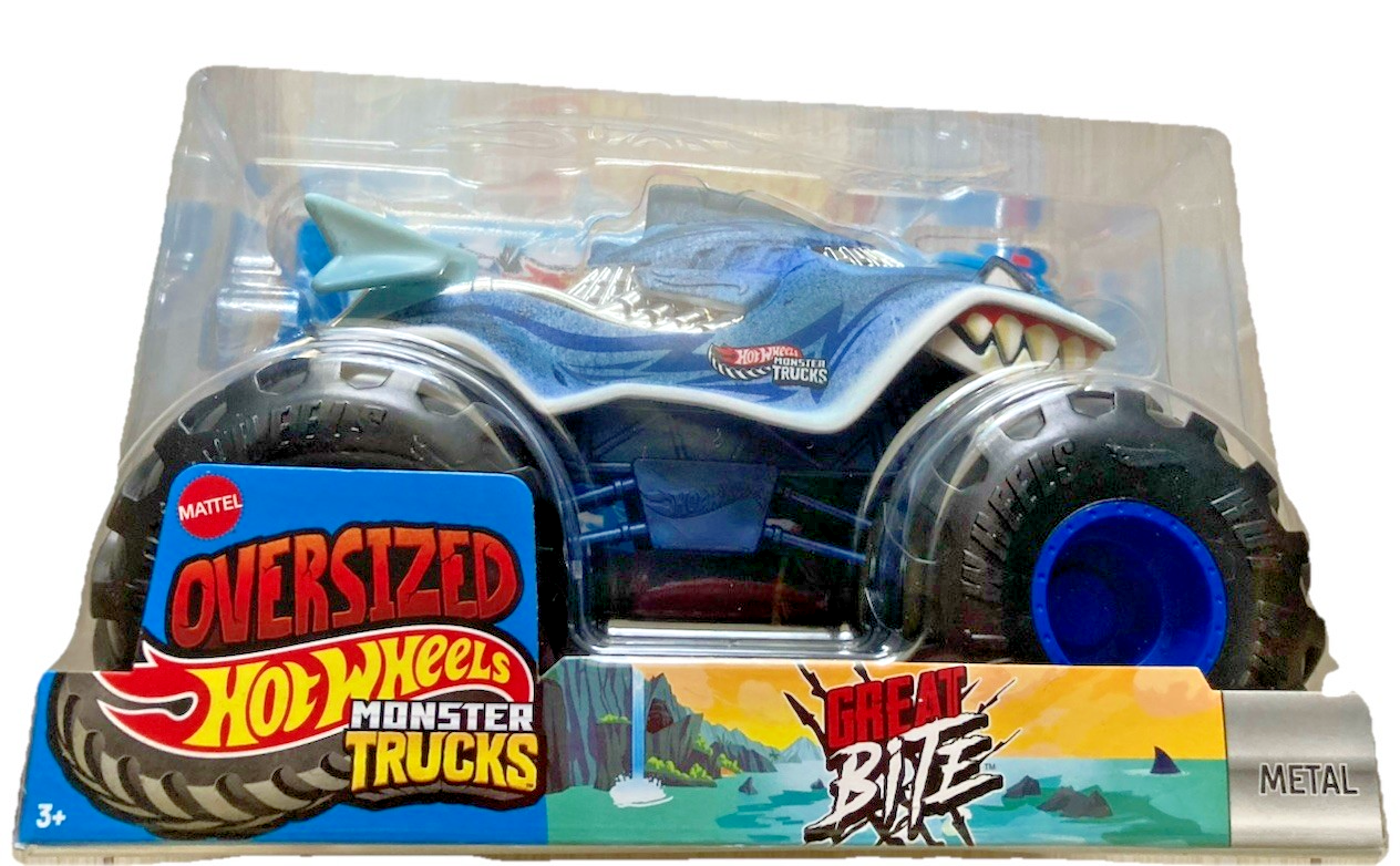 Hot Wheels Oversized Monster Trucks Great Bite 1:24 scale
