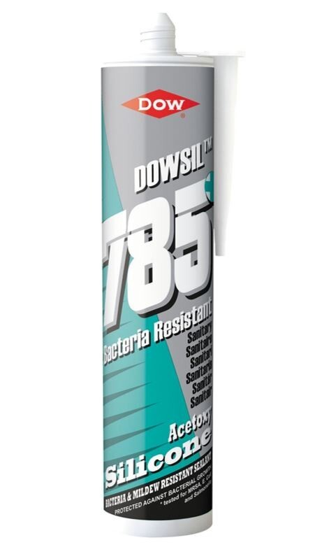 Clear Translucent Silicone Bath Seal Bacteria and Mildew Resistant Dowsil 310ml