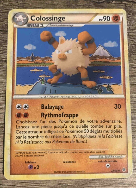 Carte PokÃ©Mon Colossinge 22/95 Heartgold Soulsilver DÃ©ChaÃ®Nement Fr