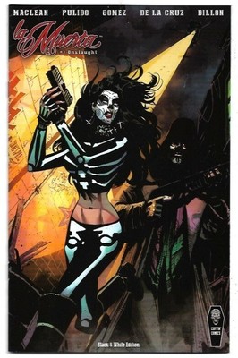 La Muerta Onslaught #1 Black & White Edition NM (2021) Coffin Comics