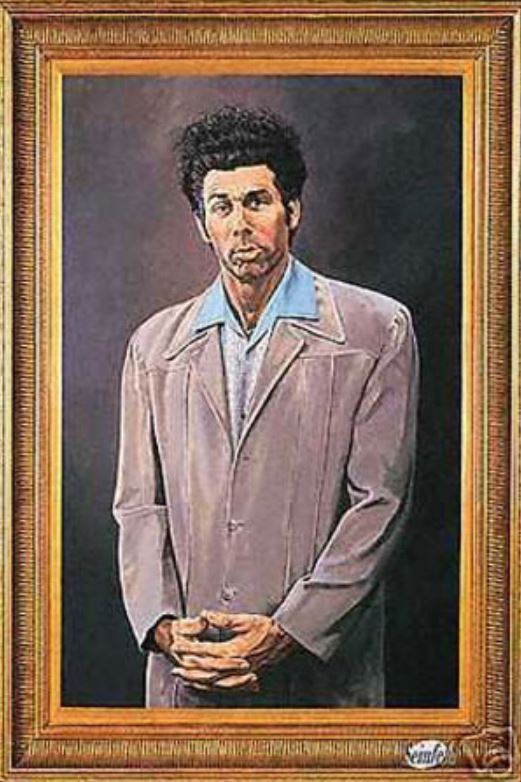 Seinfeld Cosmo Kramer Portrait Poster 24x36 Home Decor Pop Wall Art