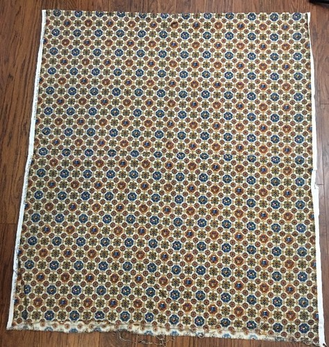 Vintage Waverly Bonded Fabric Liberty Square Eagles Americana Mid Century 3Yards