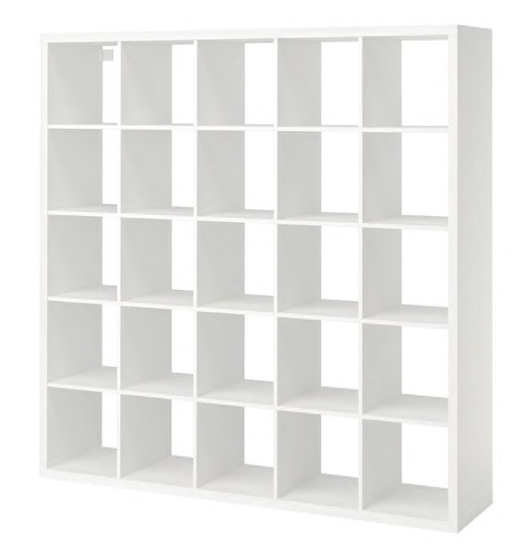 Large White Ikea kallax unit 5x5 cubes in Carlton, Nottinghamshire