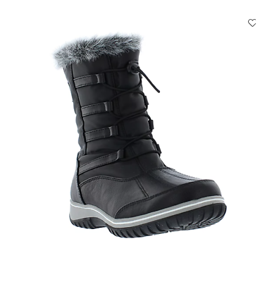 Flat black deals winter boots