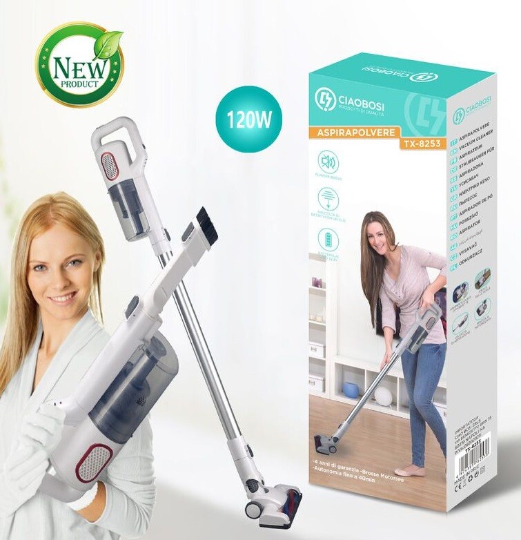 Aspirapolvere Senza Fili Tx-8253 Portatile Ciclonico 120W Linq