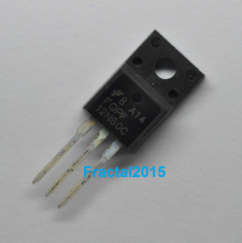 1pcs Fqpf12n60c 12n60c 12n60 600 V 12a N-Kanal Mosfet Transistor To-220f