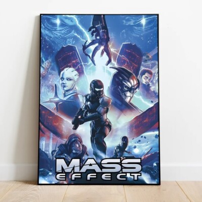 Mass Effect Poster, Wall Art & Home Decor, Video Game Poster Gift