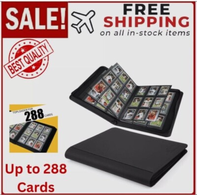 Toploader Binder Holds 288 Toploaders 9 Pocket Top Loader Binders for 3 x 4''