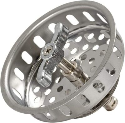 EZ-FLO Threaded-Post Spin and Seal Replacement Basket, 3-1/2 Stainless Steel 