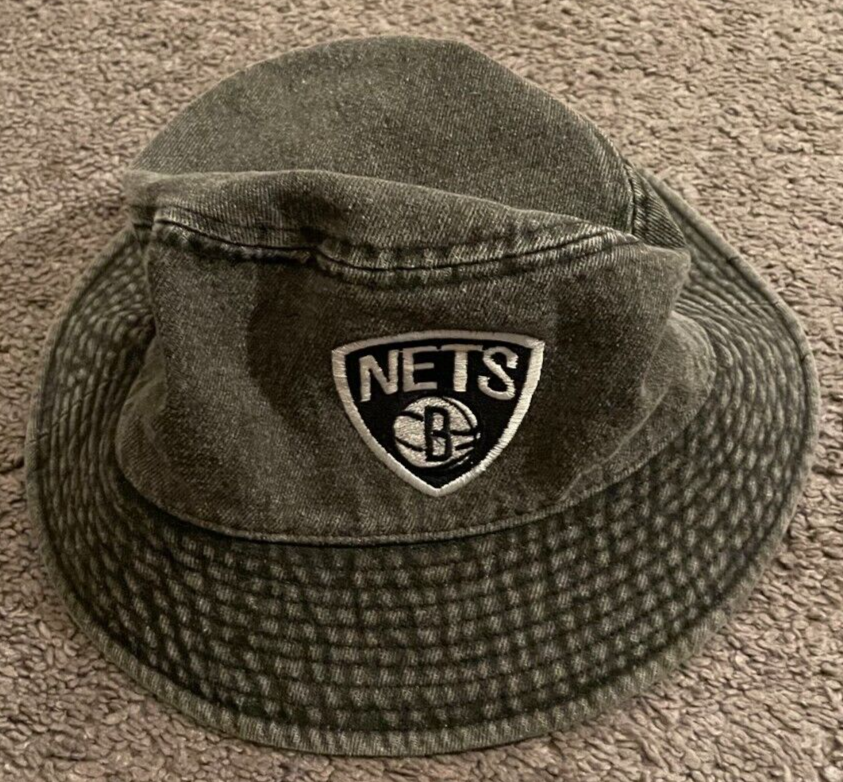 Ten Nba Brooklyn Nets Black Bucket Hat Size S/m