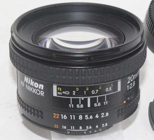 Nikon AF NIKKOR 20mm F2.8 D  ジャンク Excellent Nikon AF Nikkor 20mm F/2.8 Wide Angle Lens Made In