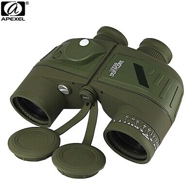 APEXEL 10x50 Professional Marine Binoculars With Rangefinder Compass Waterproof