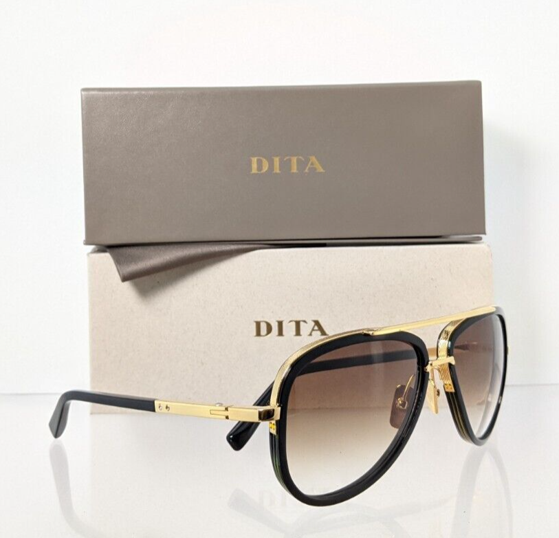 Pre-owned Dita Authentic  Sunglasses Mach Two Drx 2031b Black Gold 60mm Made In Japan In Clear