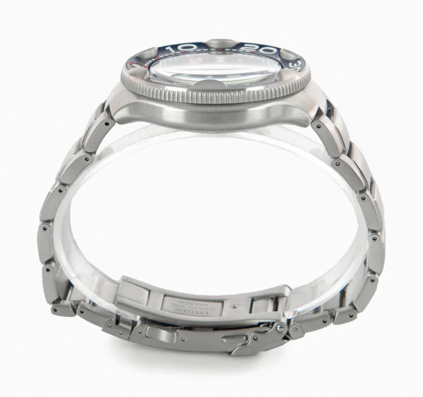 Pre-owned Citizen Bn0231-52l Promaster Blue Dial Orca Dive Watch Stainless Steel Bracelet