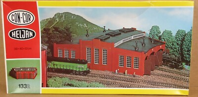 Con-Cor/Heljan #802 3-Stall Roundhouse (Kit) HO-Scale NOS