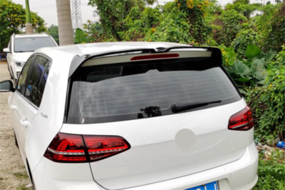 Window Roof ABS Rear Spoiler For 2014-2020 Volkswagen VW Golf 7 MK7 MK7.5 Black