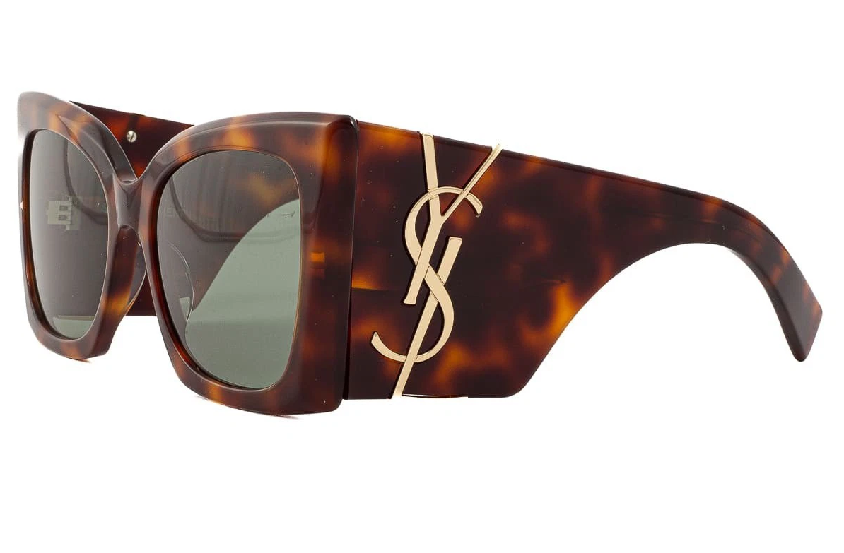 Saint Laurent SL M119 BLAZE 002 Havana Gold YSL LOGO CatEye AUTHENTIC Sunglasses