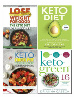 Keto-Green 16 Lose Weight,Keto Crock Pot,Keto Diet 4 Books Collection Set NEW