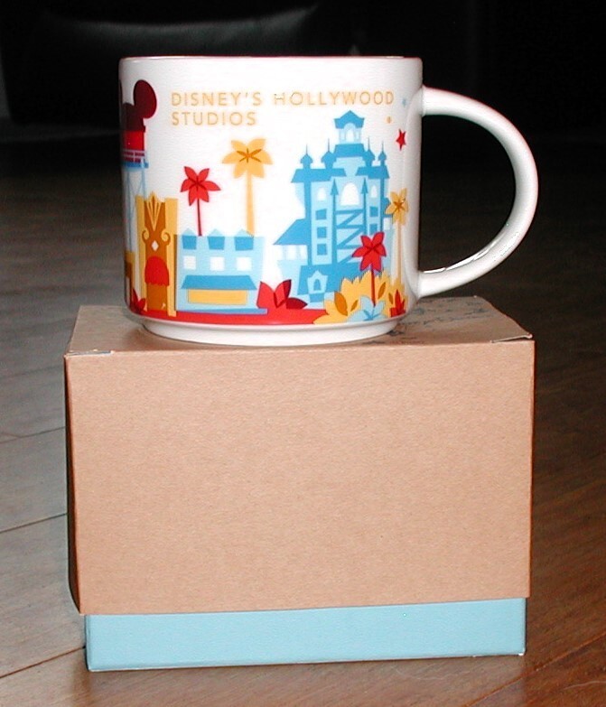 WDW DISNEY STARBUCKS Hollywood Studios Coffee Tea Cup Mug NIB NLA