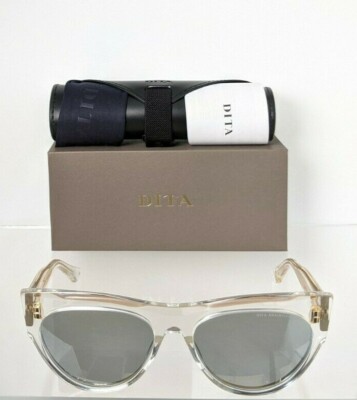 Pre-owned Dita Brand Authentic  Sunglasses Braindancer Dts525-58-03 Transparent Frame In Gray