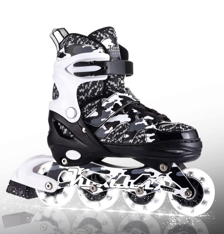 Kids Slivery Light Up Roller Skates in Sutton Coldfield, West