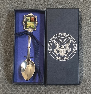 William J. Clinton Presidential Center Museum Store Souvenir Spoon in box