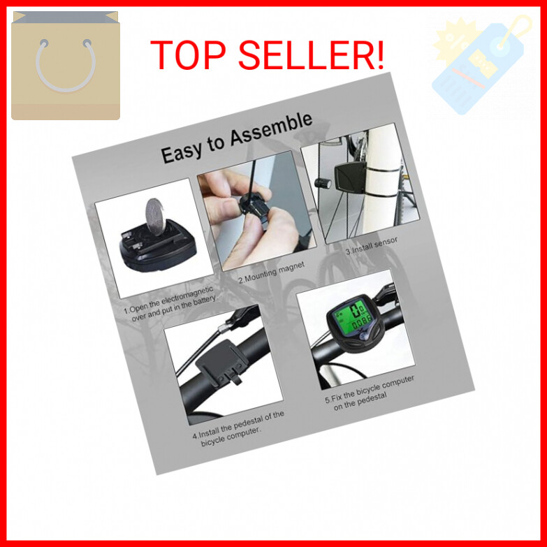 YS SY Bicycle Speedometer and Odometer Wireless Waterproof Cycle Bike Computer w