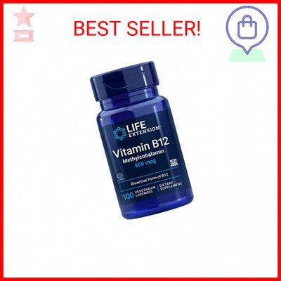 Life Extension Vitamin B12 Methylcobalamin 500mcg - Vitamin B12 Supplement For G