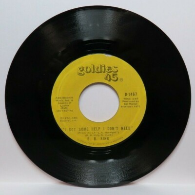 B.B. KING SWEET SIXTEEN/I GOT SOME HELP I DON'T NEED (NM) D-1467 45 RECORD