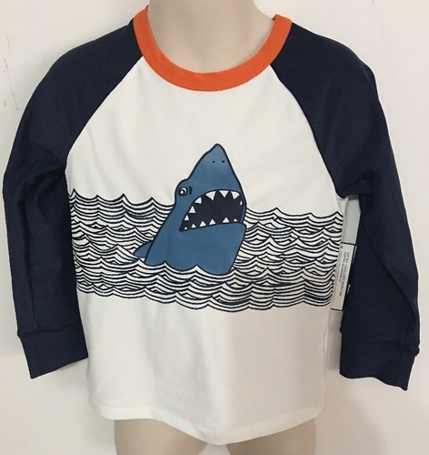 BABY GAP Boys SHARK Swim Rash Guard Size 2 Yrs. NWT