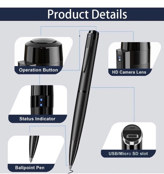 64GB  Camera HD 1080P Home Security Clip Pocket Cam DVR Loop Video Recorder - Image 23