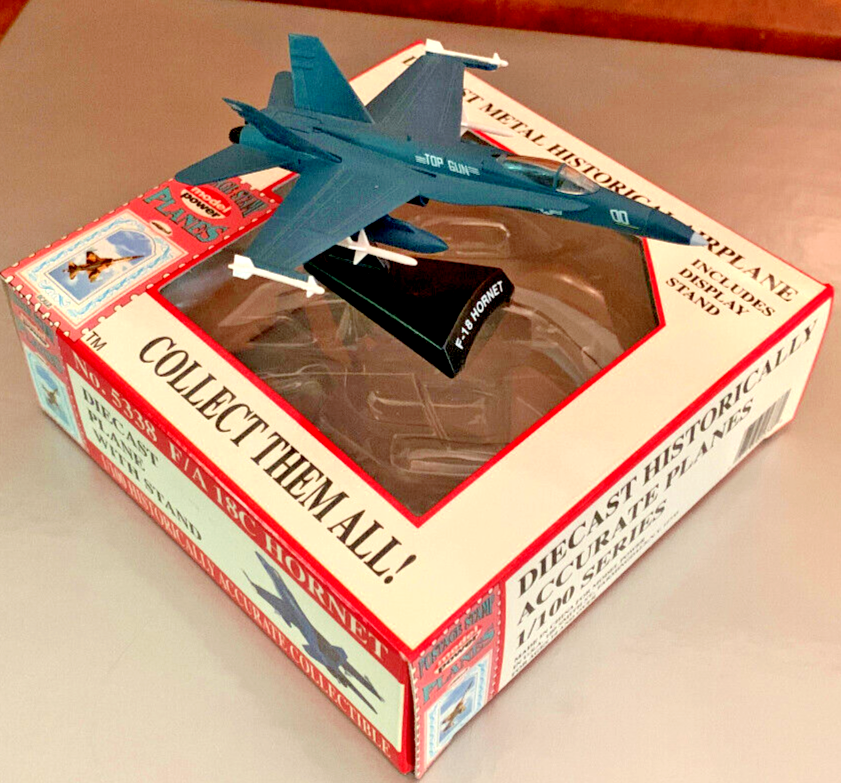 F/A 18 Hornet. Top Gun. 1,180 mph. Die Cast metal. New in