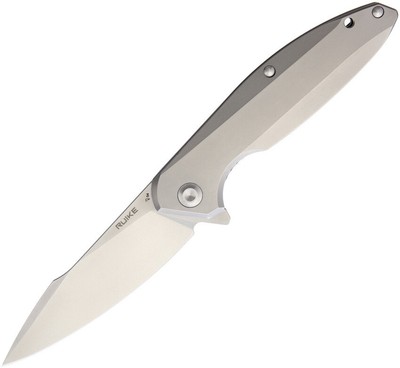 New RUIKE P128-SF Framelock RKEP128SF 5'' closed. 3.88'' satin finish 14C28N Sandv