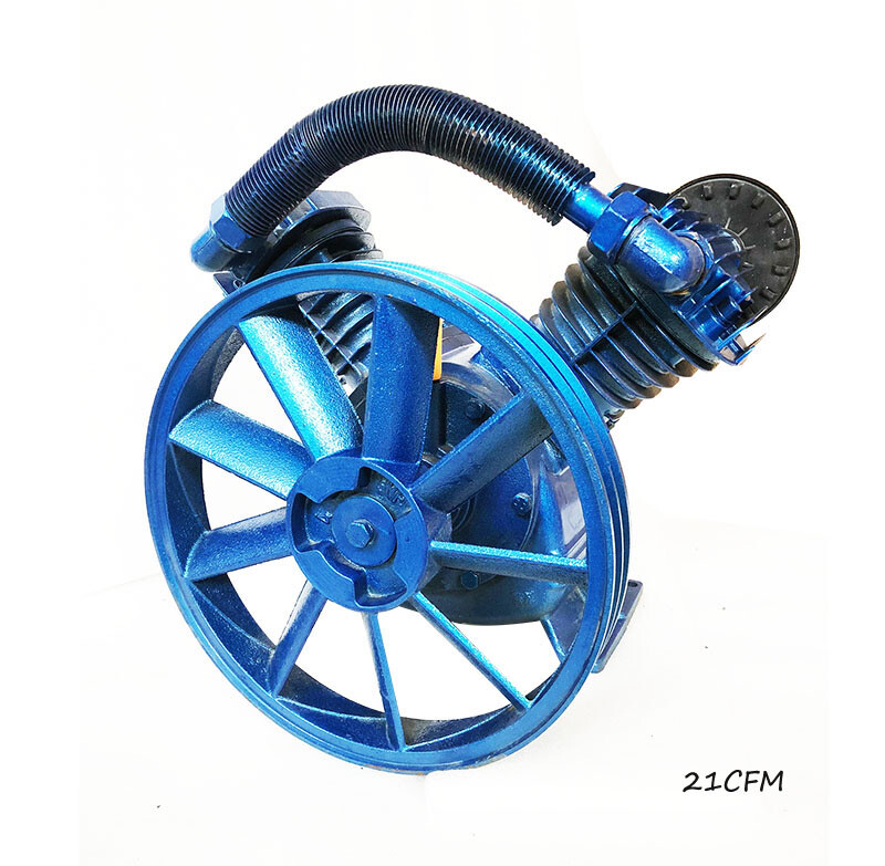 V Type Twin Cylinder Air Compressor Pump Head Double Stage