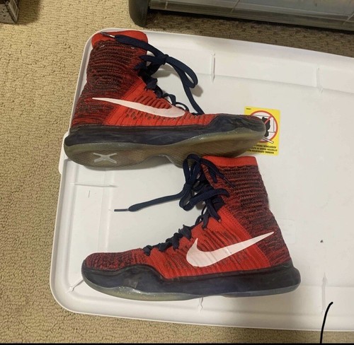 Nike Zoom Kobe 10 X Elite American USA Size 7.5. 718763-614